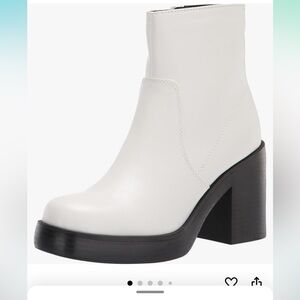 White go go boots